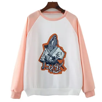 Slay Samurai Ninja Fish Long Sleeve Print Hoody Casual Cool Women Hoodies Fashion Autumn Spring Swaetshirts
Slay Samurai Ninja Fish Long Sleeve Print Hoody Casual Cool Women Hoodies Fashion Autumn Spring Swaetshirts