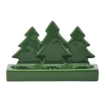 1Pc Christmas Candle Holder Ceramic Candlestick Green Christmas Tree Decorative Candle Stand Table Ornament 
1Pc Christmas Candle Holder Ceramic Candlestick Green Christmas Tree Decorative Candle Stand Table Ornament