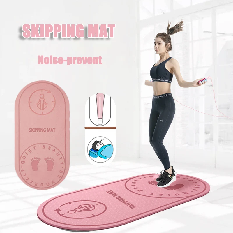 

Jump Rope Mat Exercise Cushioning Mute High Density Board Anti-noice Mat Yoga Mat Sound Insulation And Shock Absorption