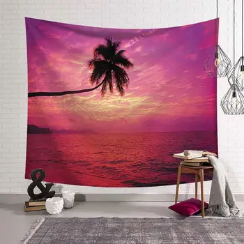 Beach coconut tree hammock Tapestry Wall Hanging Seaside Sunset Landscape Tapestries Yoga Beach Towel/Mat Decor for Home
Beach coconut tree hammock Tapestry Wall Hanging Seaside Sunset Landscape Tapestries Yoga Beach Towel/Mat Decor for Home