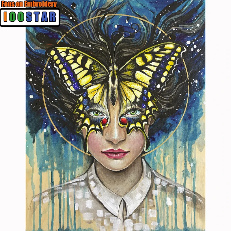 5d Diy diamond painting fantasy beauty butterfly gir Full Square/Round embroidery cross stitch Mosaic Home Decor | Дом и сад