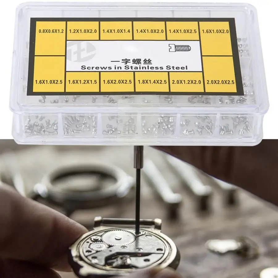 12 Size Watch Screw Tube Rod Strap Screw for Metal Watch Band Accessories High Accuracy Watch Repairing Tool for Watchmaker
12 Size Watch Screw Tube Rod Strap Screw for Metal Watch Band Accessories High Accuracy Watch Repairing Tool for Watchmaker