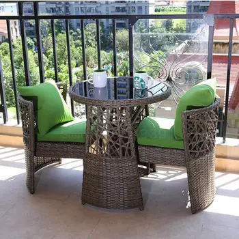 Balcony Rattan Chair Three-piece Outdoor Garden Rattan Table And Chair Combination Recreational Open-air Balcony Small Tea
Balcony Rattan Chair Three-piece Outdoor Garden Rattan Table And Chair Combination Recreational Open-air Balcony Small Tea