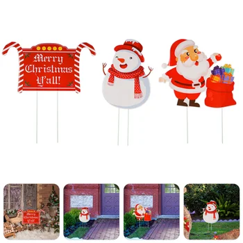 3Pcs Christmas Stakes High Quality Beautiful Various Christmas Yard Sign Outdoor Yard Signs Christmas Lawn Stakes for Garden
3Pcs Christmas Stakes High Quality Beautiful Various Christmas Yard Sign Outdoor Yard Signs Christmas Lawn Stakes for Garden