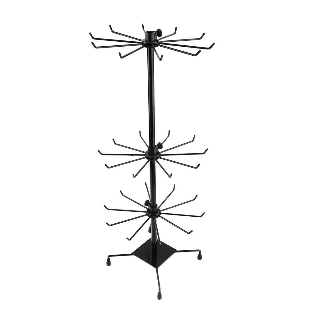 Rotating Iron 3-Tier Revolving Stand Rack Modern Jewelry Holder Showcase Fashionable Mobile Keyring Display Organizer
Rotating Iron 3-Tier Revolving Stand Rack Modern Jewelry Holder Showcase Fashionable Mobile Keyring Display Organizer