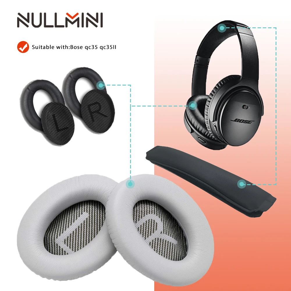Сменные амбушюры NullMini для наушников Bose QC35 QC35II наушники гарнитура|Аксессуары наушников| |