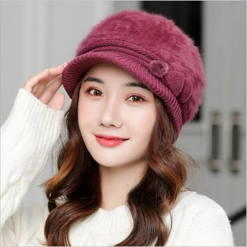 Lingwave Ladies Winter Hat Thicken Plus Fleece Fashion Warm Knitted Hat New Wild Wool Hat Lady Elegant Hat
Lingwave Ladies Winter Hat Thicken Plus Fleece Fashion Warm Knitted Hat New Wild Wool Hat Lady Elegant Hat