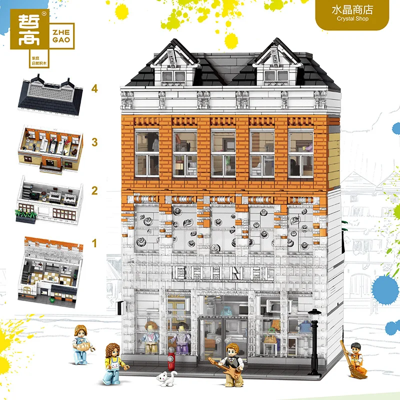 MOC Creator Street View The Crystal House Model Building Blocks Bricks Education compatible MODULAR BUILDINGS Toys Gifts
MOC Creator Street View The Crystal House Model Building Blocks Bricks Education compatible MODULAR BUILDINGS Toys Gifts