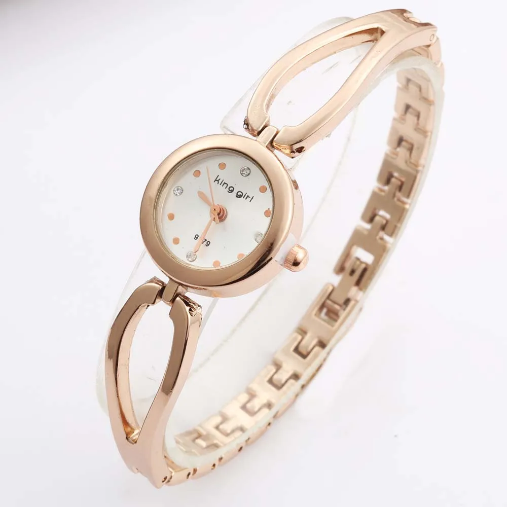 Часы-браслет 2020 женские роскошные часы из розового золота Модные Аналоговые