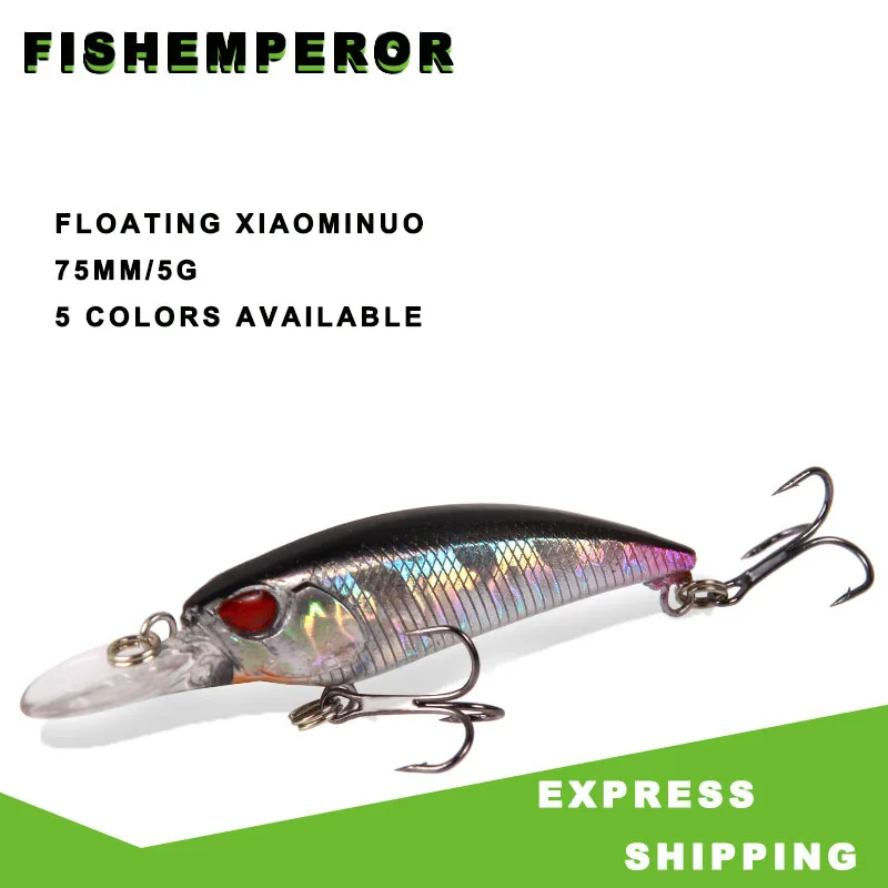 1PCS Quality Laser Floating Minnow Fishing Lure 5g 75mm Hard Crankbait Wobblers Artificial Floating Trolling Bass Isca Carp
1PCS Quality Laser Floating Minnow Fishing Lure 5g 75mm Hard Crankbait Wobblers Artificial Floating Trolling Bass Isca Carp