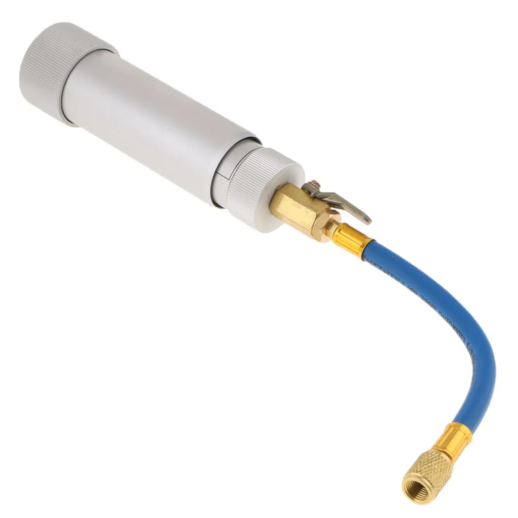 AC A/C Oil Dye Injector with R-134a R12 Snap Quick Coupler and Connector Hose, Automotive UV Dye Injection System AC A/C Oil Dye Injector with R-134a R12 Snap Quick Coupler and Connector Hose, Automotive UV Dye Injection System