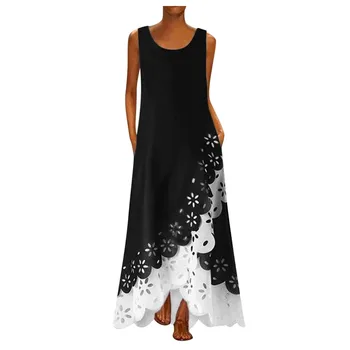 Jurken zomer 2019 Women Sleeveless Print Round Neck Long Maxi Dress Bohemia Beach Shirt Dress Vestidos de Plus Size XXXL Платье
Jurken zomer 2019 Women Sleeveless Print Round Neck Long Maxi Dress Bohemia Beach Shirt Dress Vestidos de Plus Size XXXL Платье