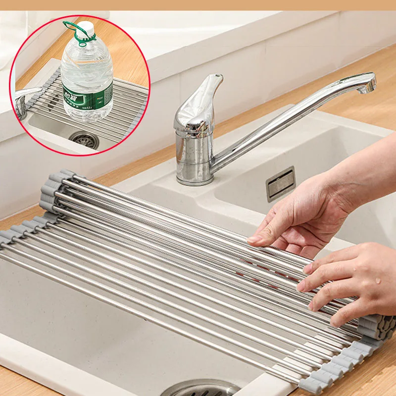 Folding Drain Rack Dish Drainer Adjustable Fruit Vegetable Dryer Tray Over Sink Drying Rack household Kitchen Organizer for VIP
Folding Drain Rack Dish Drainer Adjustable Fruit Vegetable Dryer Tray Over Sink Drying Rack household Kitchen Organizer for VIP