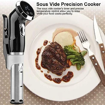 Vacuum Slow Sous Vide Food Slow Cooker Powerful Immersion Circulator Machine Digital Timer Cooking Appliances for Home Cooker
Vacuum Slow Sous Vide Food Slow Cooker Powerful Immersion Circulator Machine Digital Timer Cooking Appliances for Home Cooker
