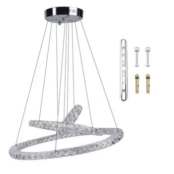 Modern K9 Crystal Hanging LED Light Diamond Fixture For Living Room Circle Pendant Lamp Dimmable Hotel Restaurant Lustre
Modern K9 Crystal Hanging LED Light Diamond Fixture For Living Room Circle Pendant Lamp Dimmable Hotel Restaurant Lustre