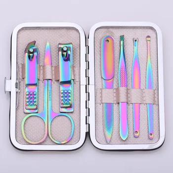 Portable Pedicure Set Nail Clippers Travel Hygiene Kit Stainless Steel Nail Cutter Tool Set Nail Art Designs 7pcs/set
Portable Pedicure Set Nail Clippers Travel Hygiene Kit Stainless Steel Nail Cutter Tool Set Nail Art Designs 7pcs/set