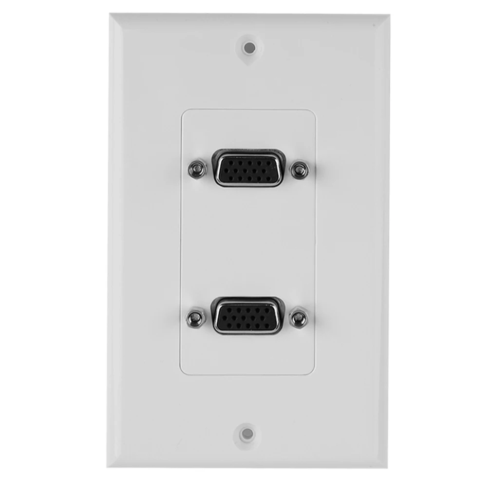 Professional VGA 15P American Double Port Panel HDB HD Adapter HDB Female to Female HD Adapter Wall Panel
Professional VGA 15P American Double Port Panel HDB HD Adapter HDB Female to Female HD Adapter Wall Panel