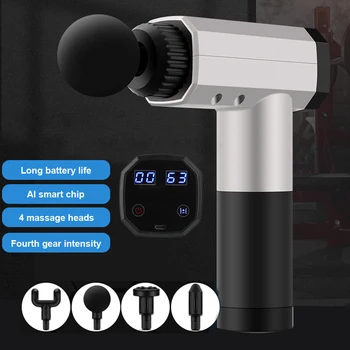 LCD Display Massage Gun Body Neck Massage Exercising Relaxation Slimming Shaping Relieve Muscle Pain Deep Muscle Massager
LCD Display Massage Gun Body Neck Massage Exercising Relaxation Slimming Shaping Relieve Muscle Pain Deep Muscle Massager