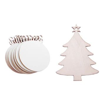 20Pcs Wooden Hanging Christmas Tree Blank Decorations Gift Tag Shape - 10Pcs Round Bell & 10Pcs Stars Pendant
20Pcs Wooden Hanging Christmas Tree Blank Decorations Gift Tag Shape - 10Pcs Round Bell & 10Pcs Stars Pendant