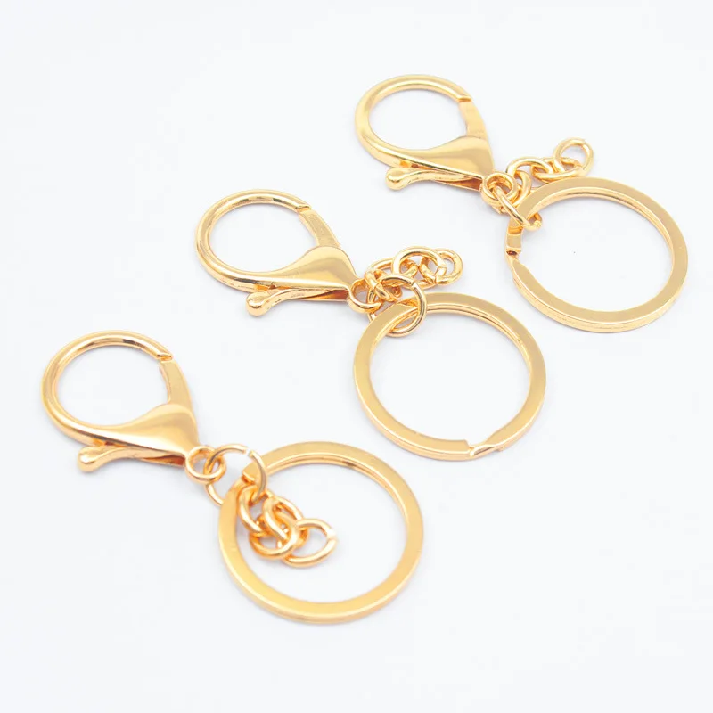 High Quality Keychains Open Key Ring Popular Plated Lobster Clasp Key Hook Chain Jewelry Findings Making Keychain Accessories
High Quality Keychains Open Key Ring Popular Plated Lobster Clasp Key Hook Chain Jewelry Findings Making Keychain Accessories