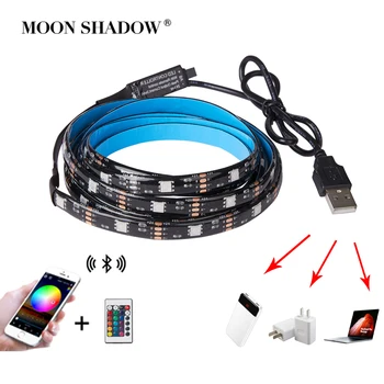 RGB LED Strip Light USB TV Screen DC 5V SMD5050 IR Control/Bluetooth BackLight 2M Waterproof Led Tape Ribbon MOONSHADOW
RGB LED Strip Light USB TV Screen DC 5V SMD5050 IR Control/Bluetooth BackLight 2M Waterproof Led Tape Ribbon MOONSHADOW