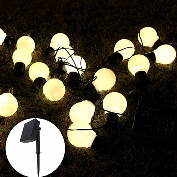 

8M 20 LEDs Solar Lamps string fairy light solar light festoon globe ball string light garland garden party decor waterproof