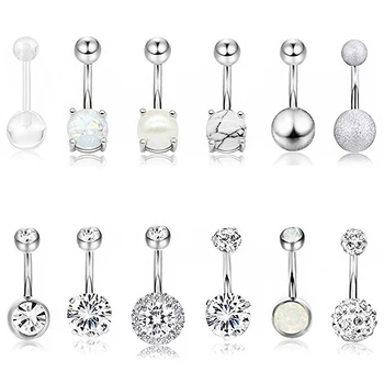 14G 10MM 3/8 Inch 316L Surgical Steel Belly Button Rings Belly Earring CZ Opal Navel Rings Barbell Body Piercings Jewelry Oreja
14G 10MM 3/8 Inch 316L Surgical Steel Belly Button Rings Belly Earring CZ Opal Navel Rings Barbell Body Piercings Jewelry Oreja