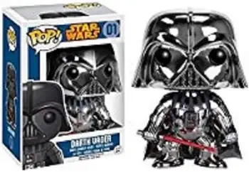 Funko pop Official Star Wars - Darth Vader Metallic Chrome Vinyl Action Figure Collectible Model Toy with Original Box