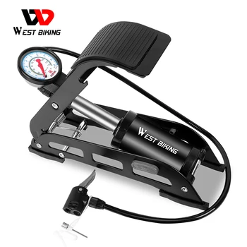 WEST BIKING Bicycle Pump High Pressure Gauge Foot Inflator Floor Air Pump For MTB Road Bike Scooter Motorcycle Car Tire Pump
WEST BIKING Bicycle Pump High Pressure Gauge Foot Inflator Floor Air Pump For MTB Road Bike Scooter Motorcycle Car Tire Pump