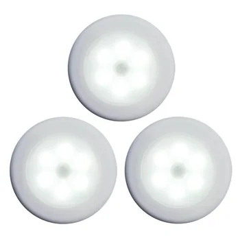 6 LED PIR Motion Sensor Night Light Auto On/Off for Bedroom Cabinet Infrared Wireless Warm White/White Light D30
6 LED PIR Motion Sensor Night Light Auto On/Off for Bedroom Cabinet Infrared Wireless Warm White/White Light D30