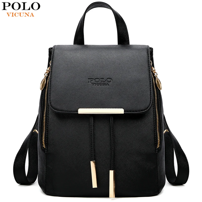 VICUNA POLO Stylish Leather Drawstring Backpack For Women Fashion Brand Travel Rucksack Backpack Bag mochila mujer Dropshipping 
VICUNA POLO Stylish Leather Drawstring Backpack For Women Fashion Brand Travel Rucksack Backpack Bag mochila mujer Dropshipping