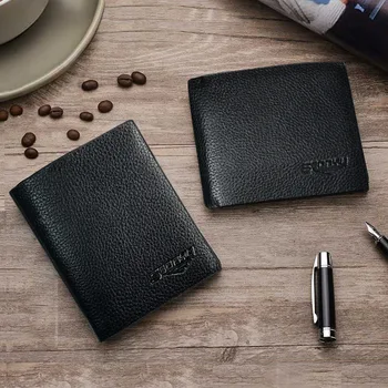 Korean Version of PU Leather Lychee Pattern Ultra-thin Short Men's Wallet Horizontal Soft Face Student Wallet New Wallet Men
Korean Version of PU Leather Lychee Pattern Ultra-thin Short Men's Wallet Horizontal Soft Face Student Wallet New Wallet Men