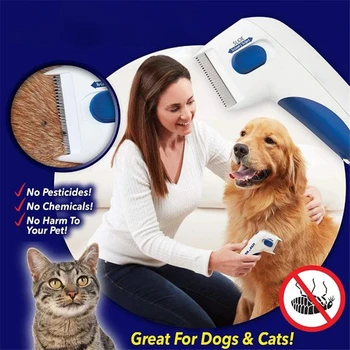 Pet Flea Comb Head Lice Remover Pets Flea Control Flea Cleaner and Tick Killer Dog Electric Comb For Fleas And Ticks
Pet Flea Comb Head Lice Remover Pets Flea Control Flea Cleaner and Tick Killer Dog Electric Comb For Fleas And Ticks