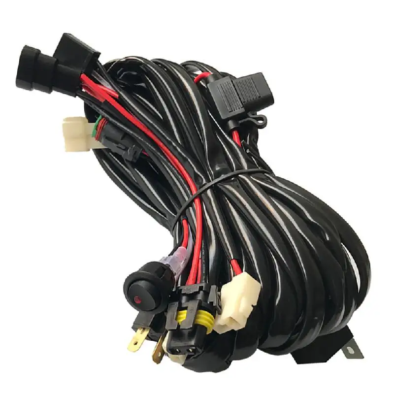 HB3 H4 Car LED Light Bar Wire Wiring Harness Switch Relay Kit With 40A Relay & ON/OFF Switch Kits Fit LED Work Driving Light Bar
HB3 H4 Car LED Light Bar Wire Wiring Harness Switch Relay Kit With 40A Relay & ON/OFF Switch Kits Fit LED Work Driving Light Bar