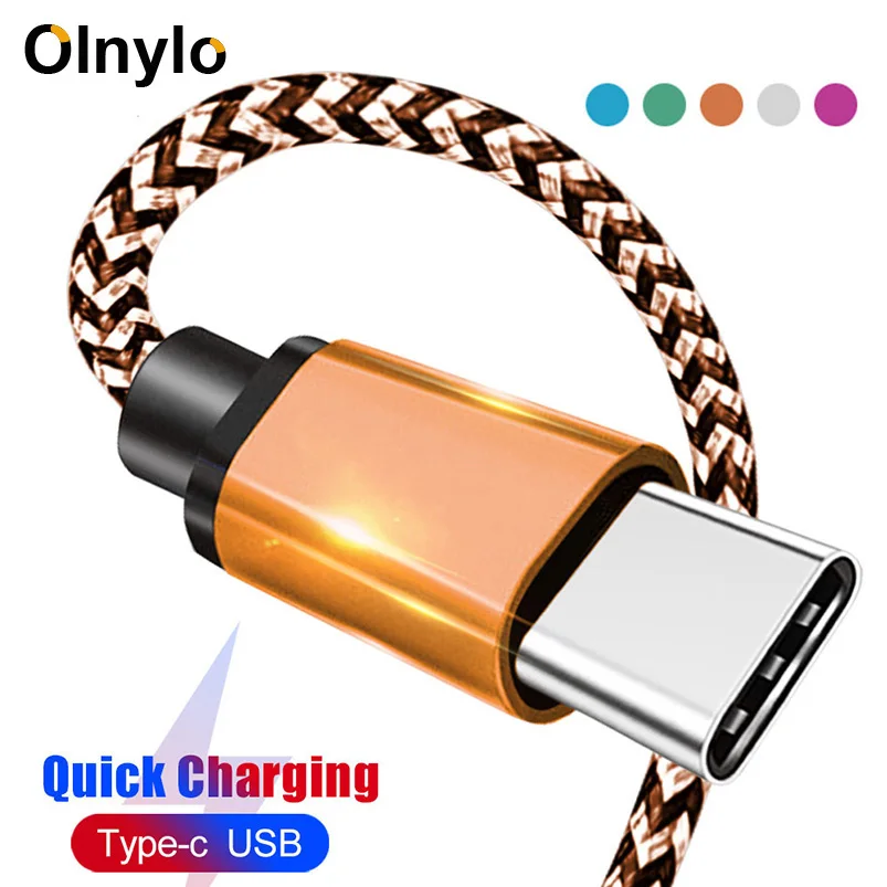 Olnylo USB Type C Cable for One Plus 6 5t Quick Charge USB C Fast Charging USB Charger Cable for Samsung Galaxy S10 S9 S8 Plus
Olnylo USB Type C Cable for One Plus 6 5t Quick Charge USB C Fast Charging USB Charger Cable for Samsung Galaxy S10 S9 S8 Plus