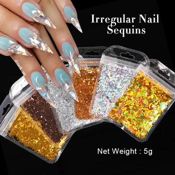 1 Bags 5g Nail Sequins Irregular Flakes Gold Holographics Nail Pwder Butterfly Sequins DIY Nail Art Decoration
1 Bags 5g Nail Sequins Irregular Flakes Gold Holographics Nail Pwder Butterfly Sequins DIY Nail Art Decoration