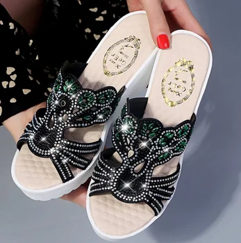 Summer Flip Flops Slippers Women Shoes Fashion Women Slippers Floral Wedges Bohemian Outside Beach Shoes 35-44
Summer Flip Flops Slippers Women Shoes Fashion Women Slippers Floral Wedges Bohemian Outside Beach Shoes 35-44