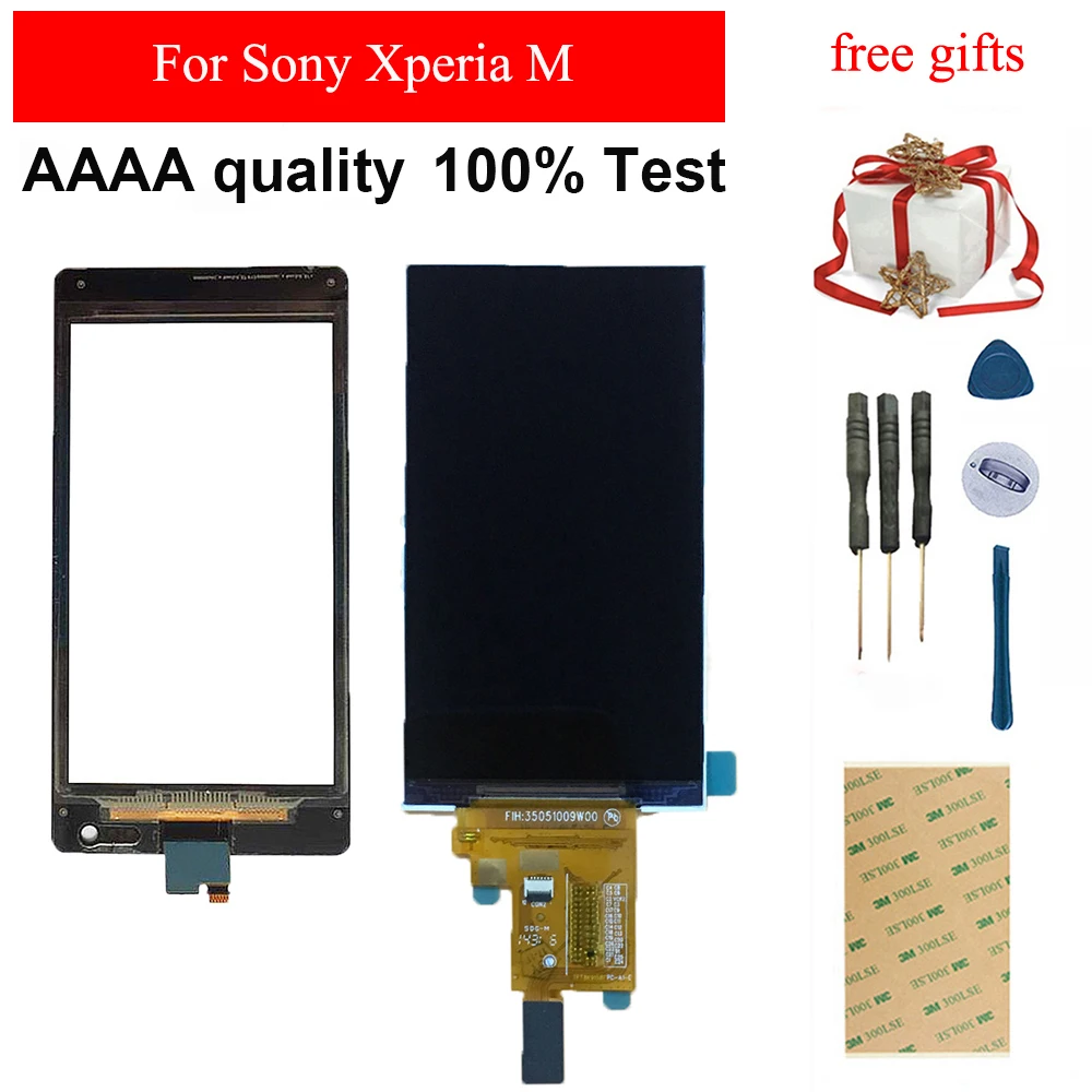 Черный/белый для sony Xperia M C1904 C1905 C2004 C2005 Передний сенсорный экран дигитайзер панель