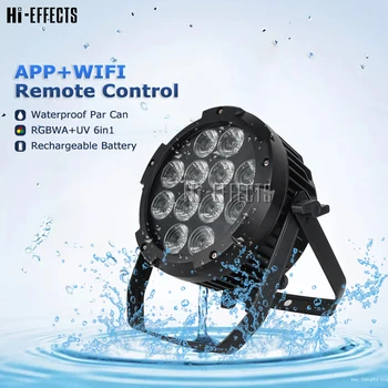 Wireless Battery Waterproof 12*18w RGBWA+UV 6in1 LED Par Can Light Silence Outdoor Stage Par Light DMX LED Par
Wireless Battery Waterproof 12*18w RGBWA+UV 6in1 LED Par Can Light Silence Outdoor Stage Par Light DMX LED Par