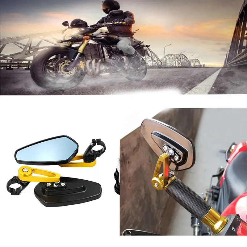 1 Pair Aluminum Motorcycle Rearview Mirrors Handle Handlebar End Mirror for Harley Cruise Prince Car Honda Kawasaki Yamaha
1 Pair Aluminum Motorcycle Rearview Mirrors Handle Handlebar End Mirror for Harley Cruise Prince Car Honda Kawasaki Yamaha