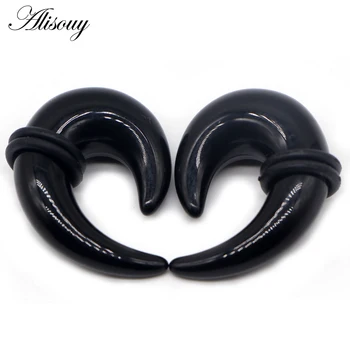 Alisouy 2pcs Acrylic Spiral Horn Ear Gauges Black Ear Taper Stretching Plugs and Tunnel Expanders Body Piercing Jewelry 2mm-14mm
Alisouy 2pcs Acrylic Spiral Horn Ear Gauges Black Ear Taper Stretching Plugs and Tunnel Expanders Body Piercing Jewelry 2mm-14mm