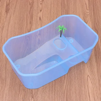 Turtle Tank Reptile Habitat Reptile Aquarium Tank Turtle Live Breeding Box with Platform Plants 
Turtle Tank Reptile Habitat Reptile Aquarium Tank Turtle Live Breeding Box with Platform Plants