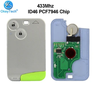 OkeyTech 433mhz ID46 PCF7947 Chip Remote Control Smart Card Car Key for Renault Laguna 2 Button with Emergency Uncut Blank Blade
OkeyTech 433mhz ID46 PCF7947 Chip Remote Control Smart Card Car Key for Renault Laguna 2 Button with Emergency Uncut Blank Blade