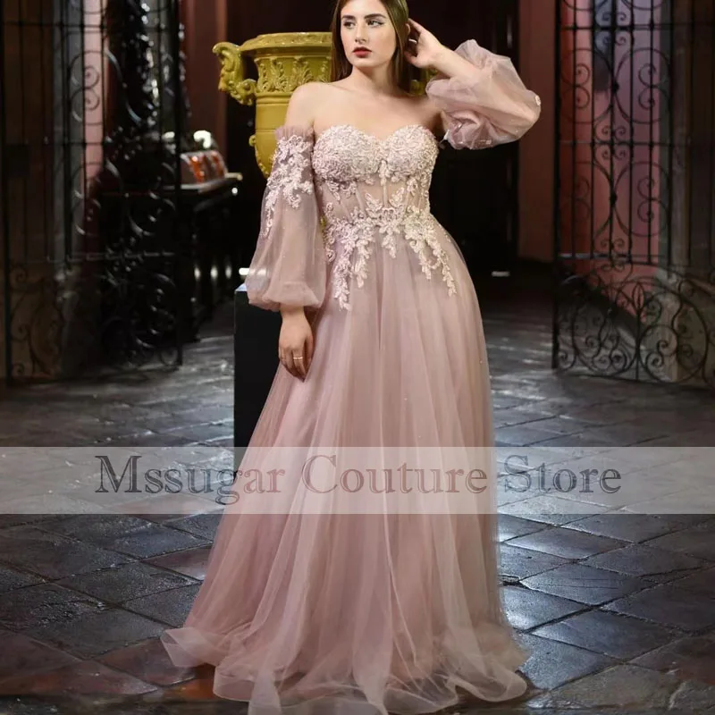 2022 Elegant Pink Prom Dresses Off Shoulder Appliques Inform Dress Robe De Soirée De Mariage
2022 Elegant Pink Prom Dresses Off Shoulder Appliques Inform Dress Robe De Soirée De Mariage