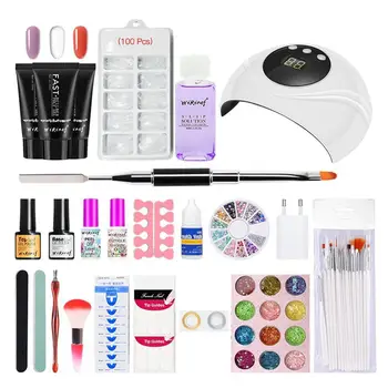 Manicure Set For Nail Kit 80W/54W/36W UV Lamp 10 Color Gel Varnish Set Nail Drill Machine Kit Nail File Tool Nail Extension Set
Manicure Set For Nail Kit 80W/54W/36W UV Lamp 10 Color Gel Varnish Set Nail Drill Machine Kit Nail File Tool Nail Extension Set