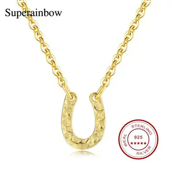 SUPERAINBOW 925 Sterling Silver U-shaped Horseshoe Charm Pendant Necklace for Women Girls Dainty Jewelry Gifts SR-N69
SUPERAINBOW 925 Sterling Silver U-shaped Horseshoe Charm Pendant Necklace for Women Girls Dainty Jewelry Gifts SR-N69