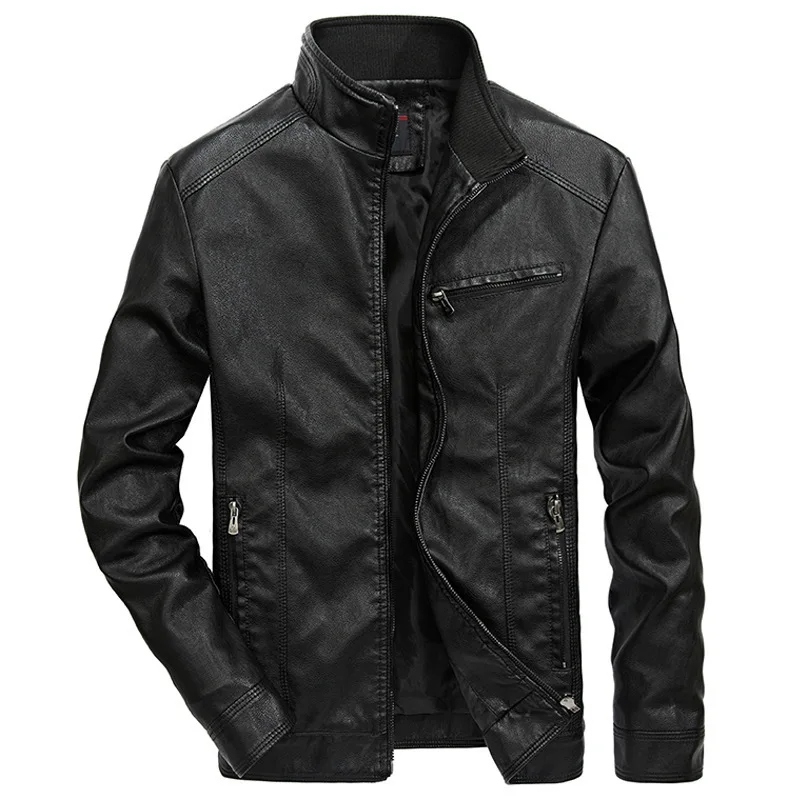 AliExpress PU Leather Men's plus Velvet Stand Collar Winter New Style Retro Leather Jacket Coat 
AliExpress PU Leather Men's plus Velvet Stand Collar Winter New Style Retro Leather Jacket Coat