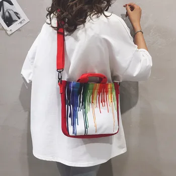 Canvas bag women's bag new 2020 students in class striped portable tote bag bag shoulder messenger bag tide Casual
Canvas bag women's bag new 2020 students in class striped portable tote bag bag shoulder messenger bag tide Casual