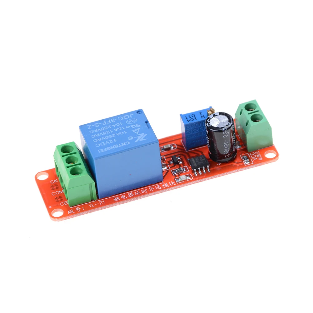 NE555 Trigger Timer Switch Delay Connect Module Adjustable Time Delay Relay DC 12V 10A 0-10 Seconds With LED Indicator Board
NE555 Trigger Timer Switch Delay Connect Module Adjustable Time Delay Relay DC 12V 10A 0-10 Seconds With LED Indicator Board