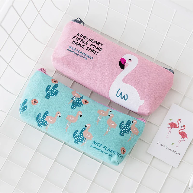 Flamingo Pencil Case Fresh Simple Admission Packager School Kawaii Zipper PencilCase Office Supplies Stationery Children Gift 
Flamingo Pencil Case Fresh Simple Admission Packager School Kawaii Zipper PencilCase Office Supplies Stationery Children Gift